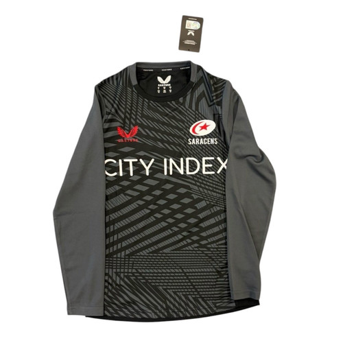 Saracens rugby black shirt - black, t-shirt