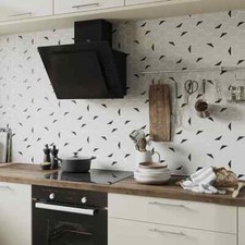 Mosaic Tile Sheet Pack of 5 Delicato White Gloss Natural Stone - 332 x 306 mm