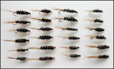 Diawl Bach Trout fishing Flies, 24 Pack, 4 Colours, Mixed 10/12/14, Fly Fishing