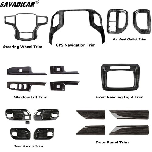 17x black wood interior - black,