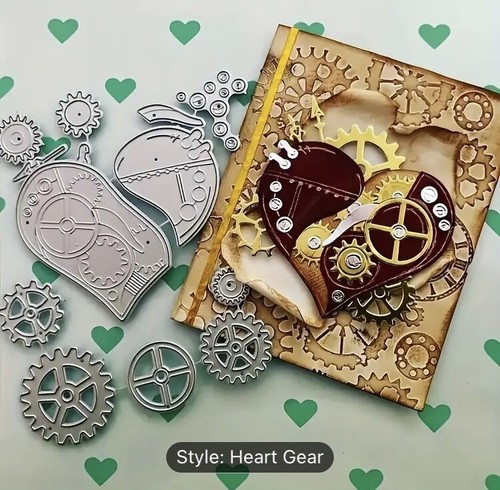 Steampunk heart cogs - heart,