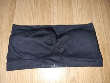 🌺 Gorgeous black E-VIE wirefree stretch Bandeau bra size 8