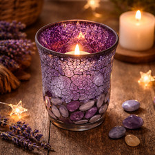 Votive Candle Holder - Purple