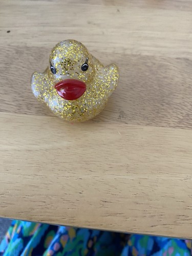Gold glitter rubber - gold,