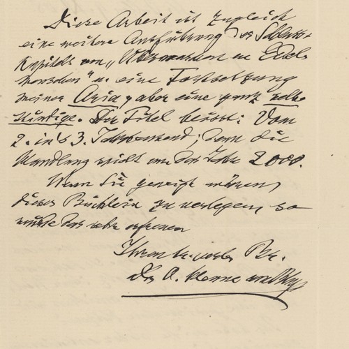 Letter otto henne rhyn - henne,