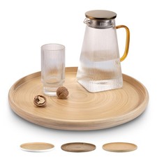 15.7" Bamboo Round Serving