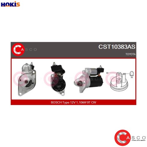 Starter cst10383as for toyota - starter,