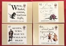 1996 PHQ176 Postcard x 4 - Robert Burns