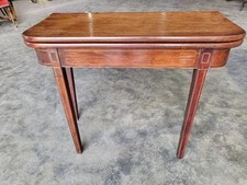 Antique Regency fold over tea occasional dining work table desk