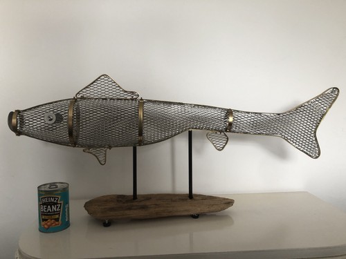 Metal fish art sculpture - fish,