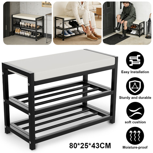 Shoe bench stool cabinet - shoe,