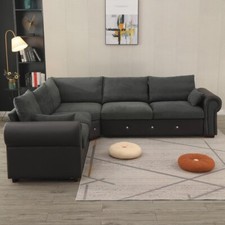 Extra Large 6 Seat L Shaped Universal Corner Sofa Left Right Hand Corner Sofas