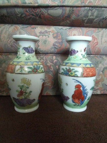 Pair 1960s chinese porcelain - pair,