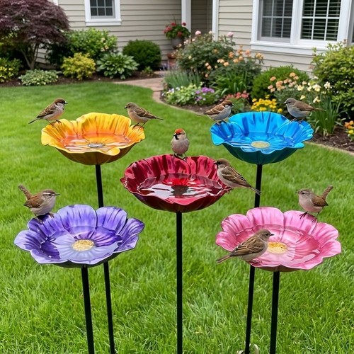 1pc cast iron bird - bird, feeder