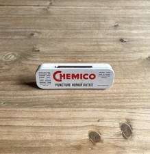Vintage Original Chemico Cycle Puncture Repair Outfit Bike Tyre Kit Tin Case Box