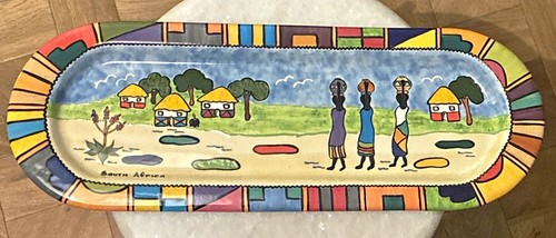 South african hand - african, painted