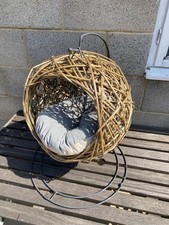 Aldi Cat Egg Chair Rattan Grey