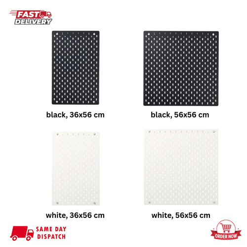 Ikea skådis pegboard black - ikea,