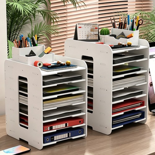 Wooden tier file organiser - file,