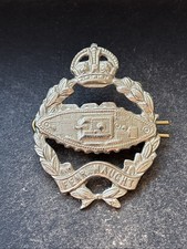 Royal Tank Regiment, Genuine British Army Cap Badge WW2.