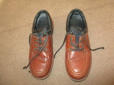 Clarks Active Air Casual Shoes UK 9.5 Brown Leather VGC Fair Fast Post