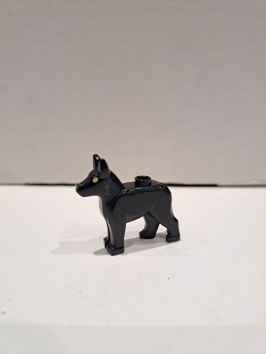 Lego dog alsatian black - dog/alsatian, -black