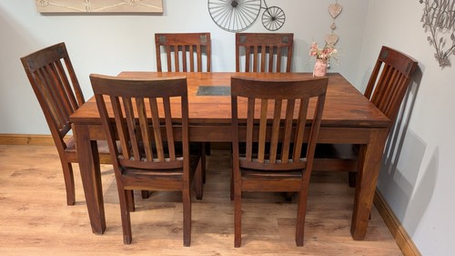 Solid sheesham rosewood dining - sheesham,