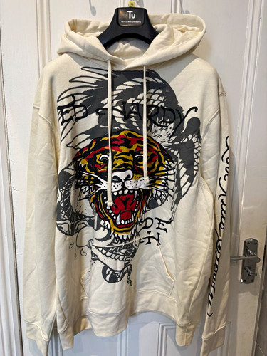Hardy cream graphic hoodie - hardy,