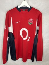 England Rugby Shirt Mens L Red