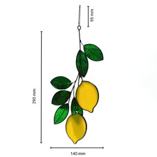 Handmade Lemon Stained Glass