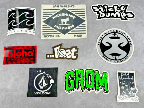 Hawaii surf skateboard sticker - hawaii,
