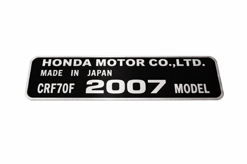 Honda crf70f 2007 non - crf70f, id
