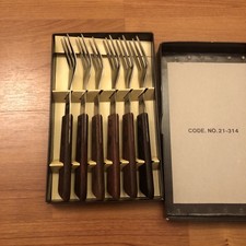 Vintage Stainless Steel Wooden