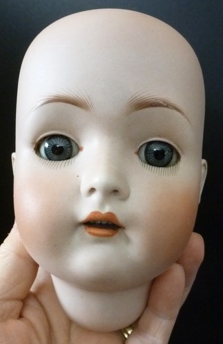 Antique bisque doll head - doll,