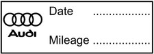 AUDI Self-Inking Rubber Stamp