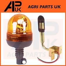 Flexible Flashing Beacon Light & 90 Deg DIN Pole for Massey Ferguson Tractor