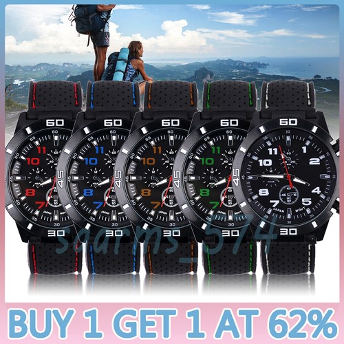 Men military watch - watch, leather