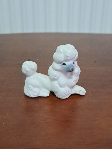White poodle dogs figurine - ,