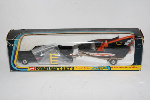 Corgi gs3 batmobile batboat - gs3, &