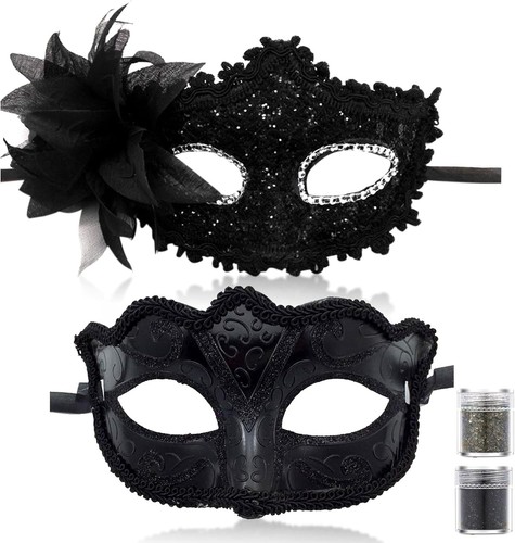 2pcs couple masquerade masks - masquerade,