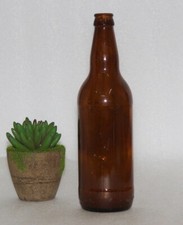 Brown Glass SODA Décor Bottle
