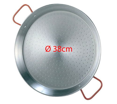 Polished steel paella pan - paella,