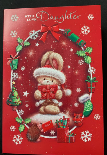 Daughter christmas card - daughter,