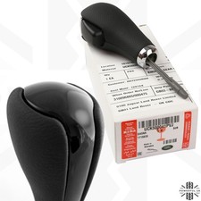 Gear shift knob Leather+gloss
