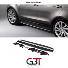 FOR LAND ROVER DISCOVERY 5 L462 SIDE STEPS RUNNING BOARDS BLACK AND SILVER 16-21