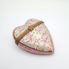 Limoges Heart Trinket Box