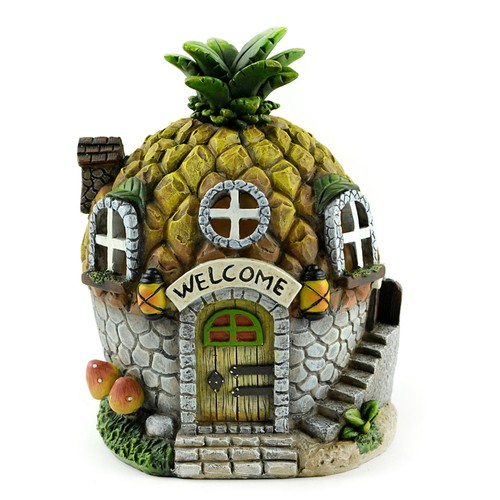 Fairy garden solar pineapple - garden,