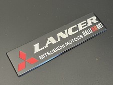 LANCER Badge LANCER EVOLUTION RALLIART MR FQ SST TURBO MITSUBISHI