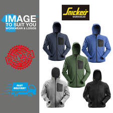 Snickers Flexiwork Breathable Full Zip Workwear Casual Warm Fleece Hoodie 8041