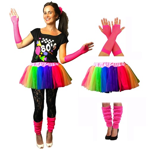 Neon 80s fancy dress hen - fancy, party
